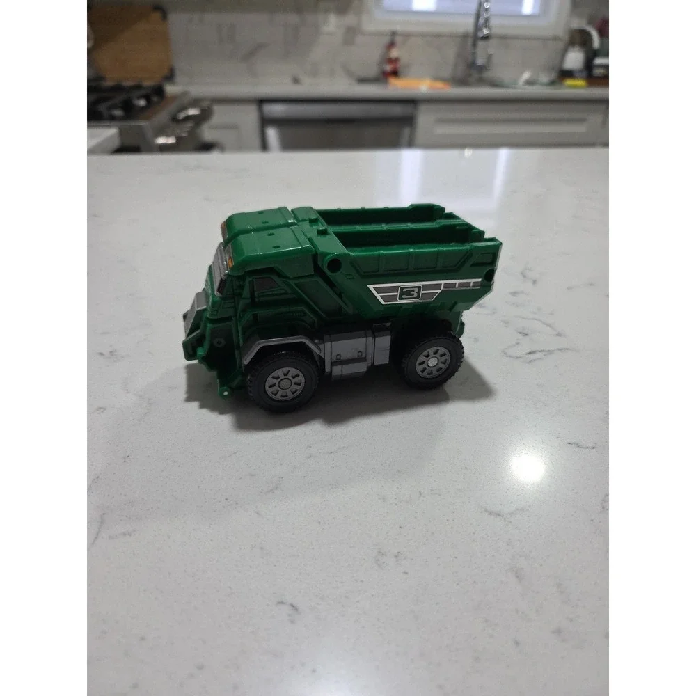 1997 Power Rangers Turbo Thunder Loader Zord Green Dump Truck Rescue Megazord #3